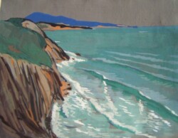 Parti d'un carnet de vacances en pays basque de 16 aquarelles et gouaches