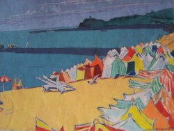 Parti d'un carnet de vacances en pays basque de 16 aquarelles et gouaches